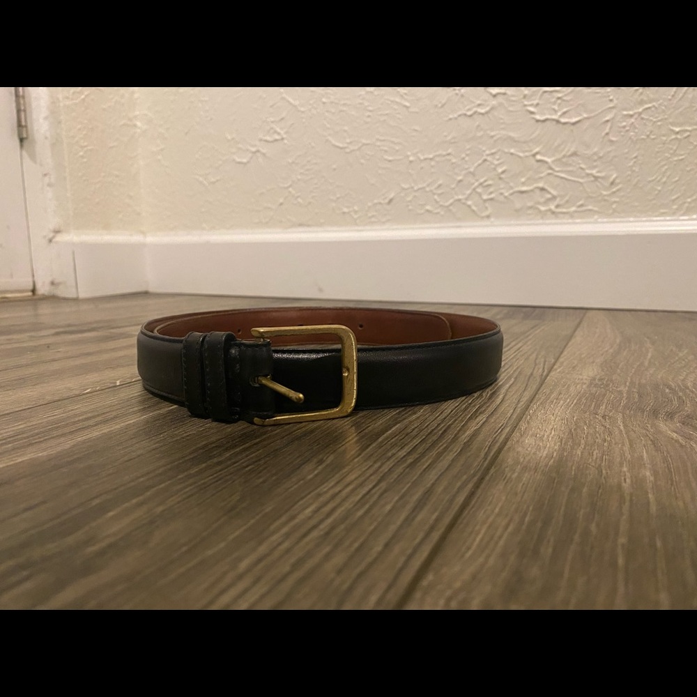 Coach leather belt